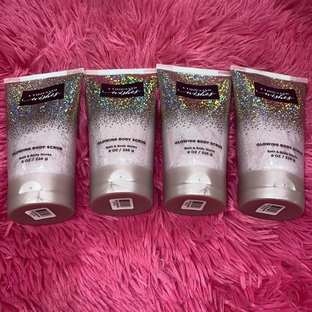 Bath & Body Works‎ A THOUSAND WISHES Glowing Body Scrub 8 oz 4x